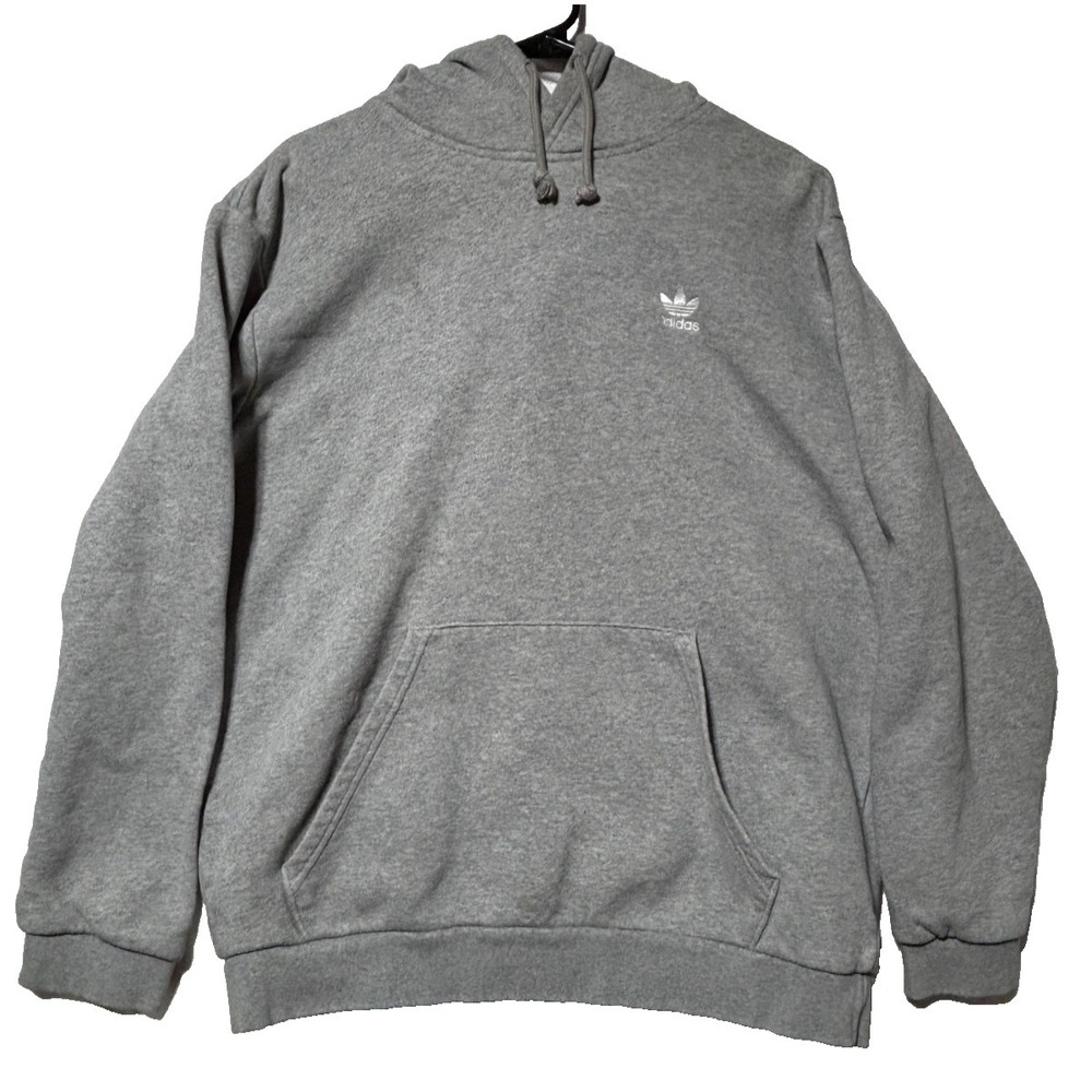 Adidas Gray Hoodie USA Men's L Sweatshirt